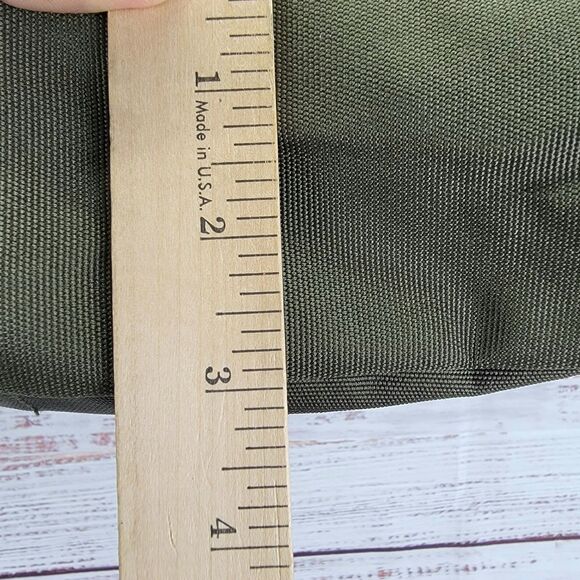 Paul & Shark Khaki Green Mens Bag Zipper Embroidered Casual Travel NWOT - Picture 6 of 16